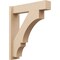 Ekena Millwork 5 1/2-in W x 22-in D x 26-in H Balboa Block Rough Cedar Woodgrain TimberThane Outlooker, Primed Tan OUTUR055X22X26BOA44RCPR - alternate 1